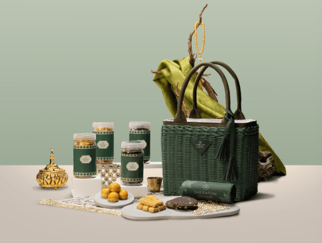 Crescent Rattan Hamper